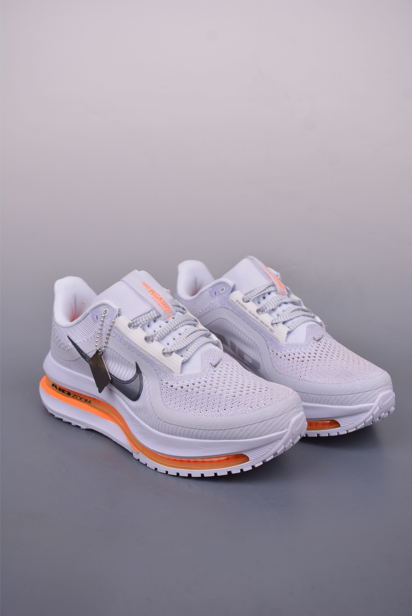 Nike Air Zoom Pegasus Premium Running Shoes Gray Black Orange FD2526-500