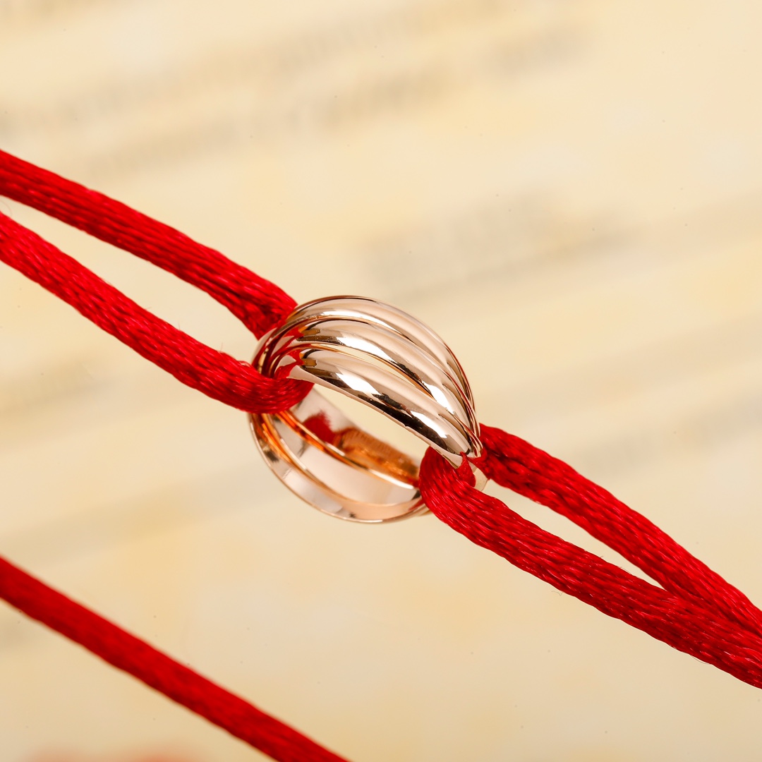 Cartier three-ring red string zodiac year bracelet