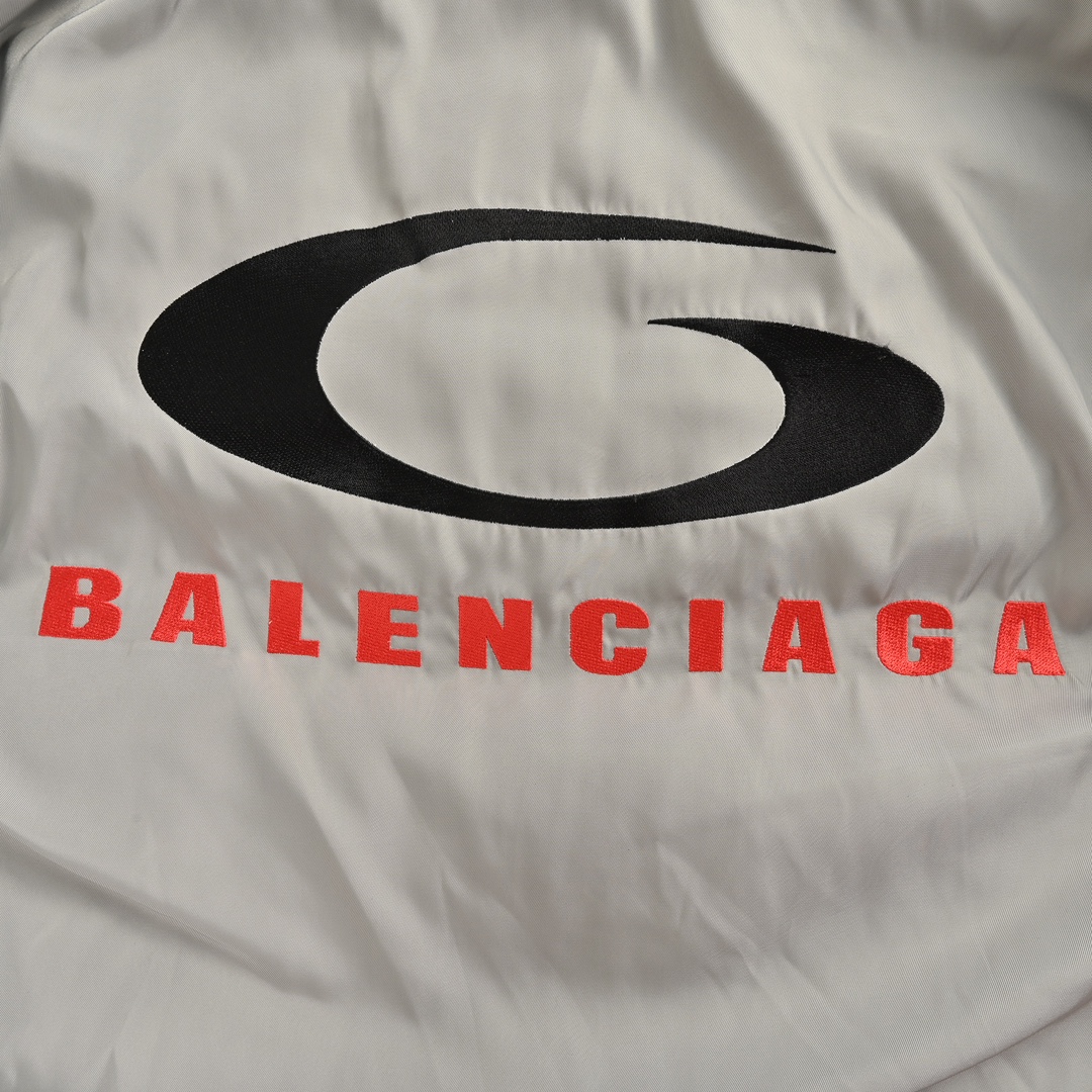 Balenciaga 24Fw Boxing Embroidery Reversible Padded Jacket