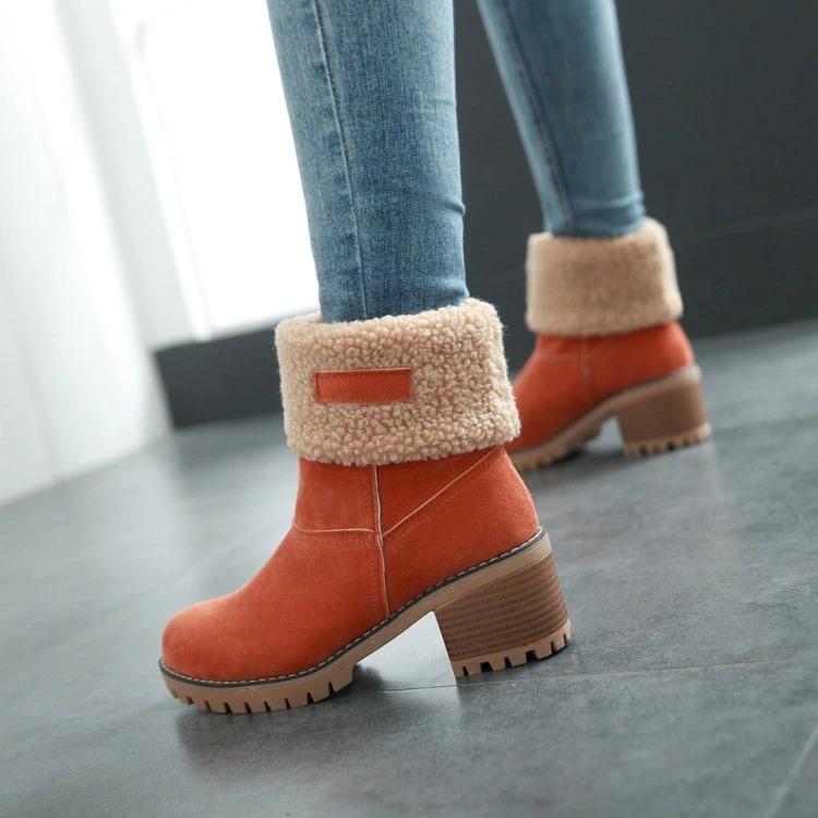 Women's Winter Boots with Fur for Warm Toes