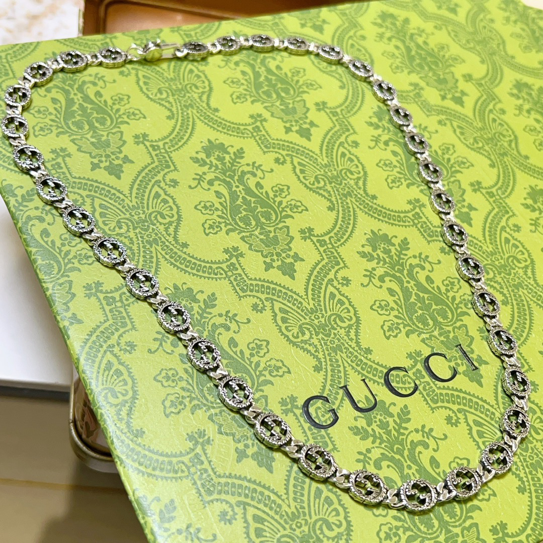 Gucci Anger Forest Series GG Chain Vintage Necklace