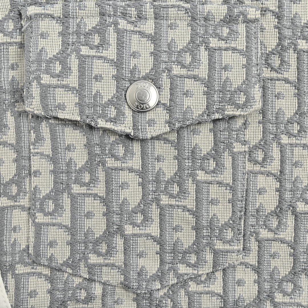 Dior 24ss embroidered patchwork short sleeves