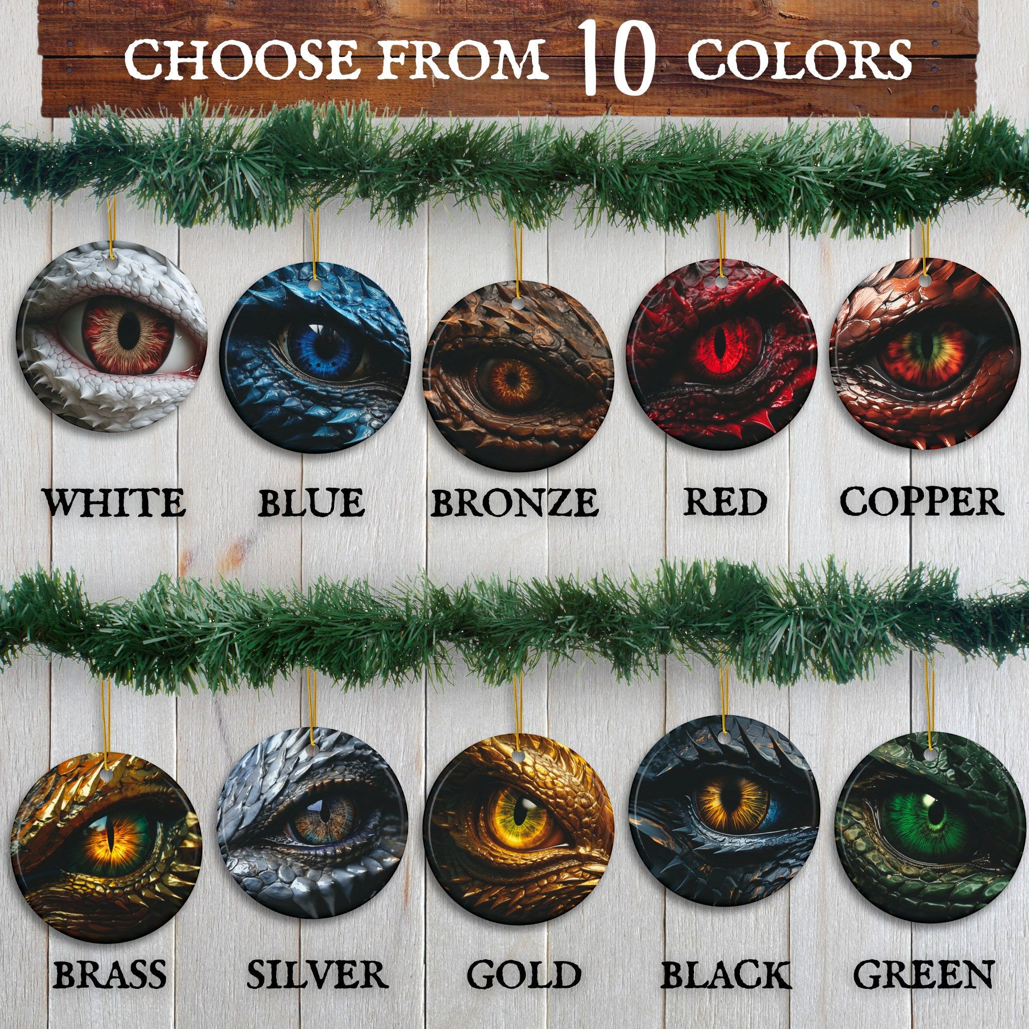 Dragon's Gaze Christmas Ornament