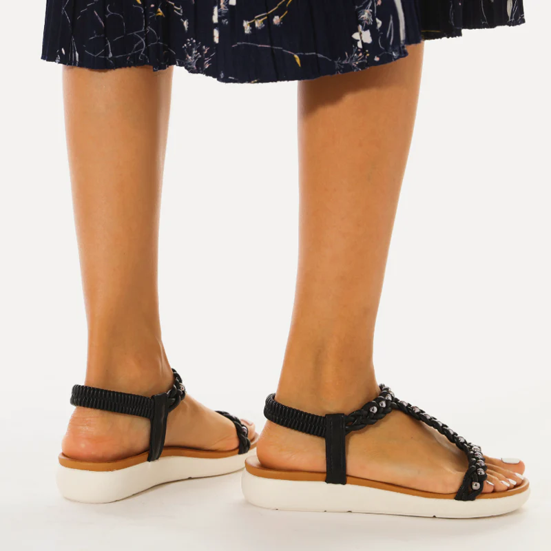 Embroidered Casual Elastic Fashion Sandals