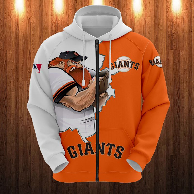 SAN FRANCISCO GIANTS HOODIES 3D MASCOT DESIGN