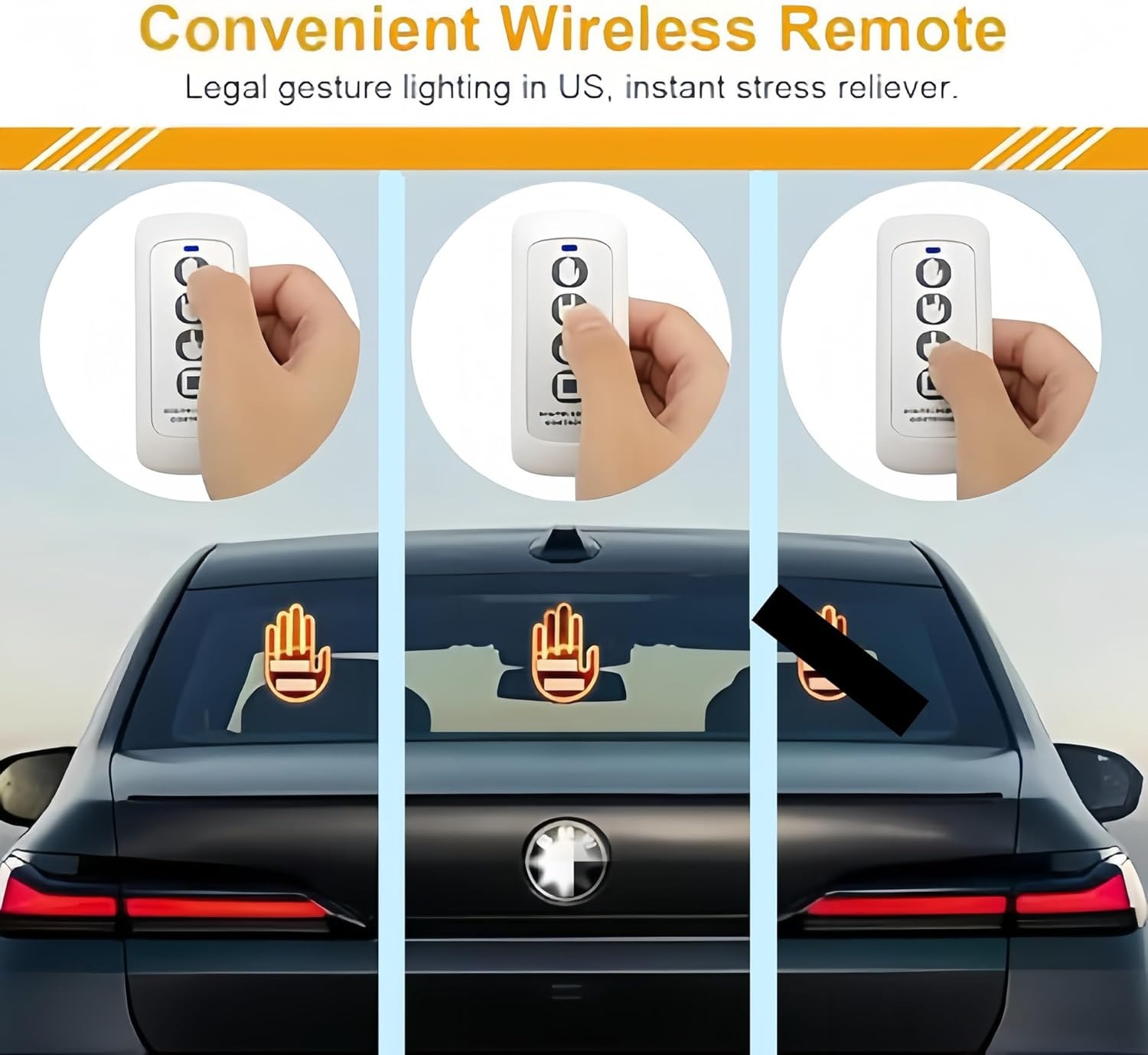 ✨Flash Sale✨Car gesture light with remote control