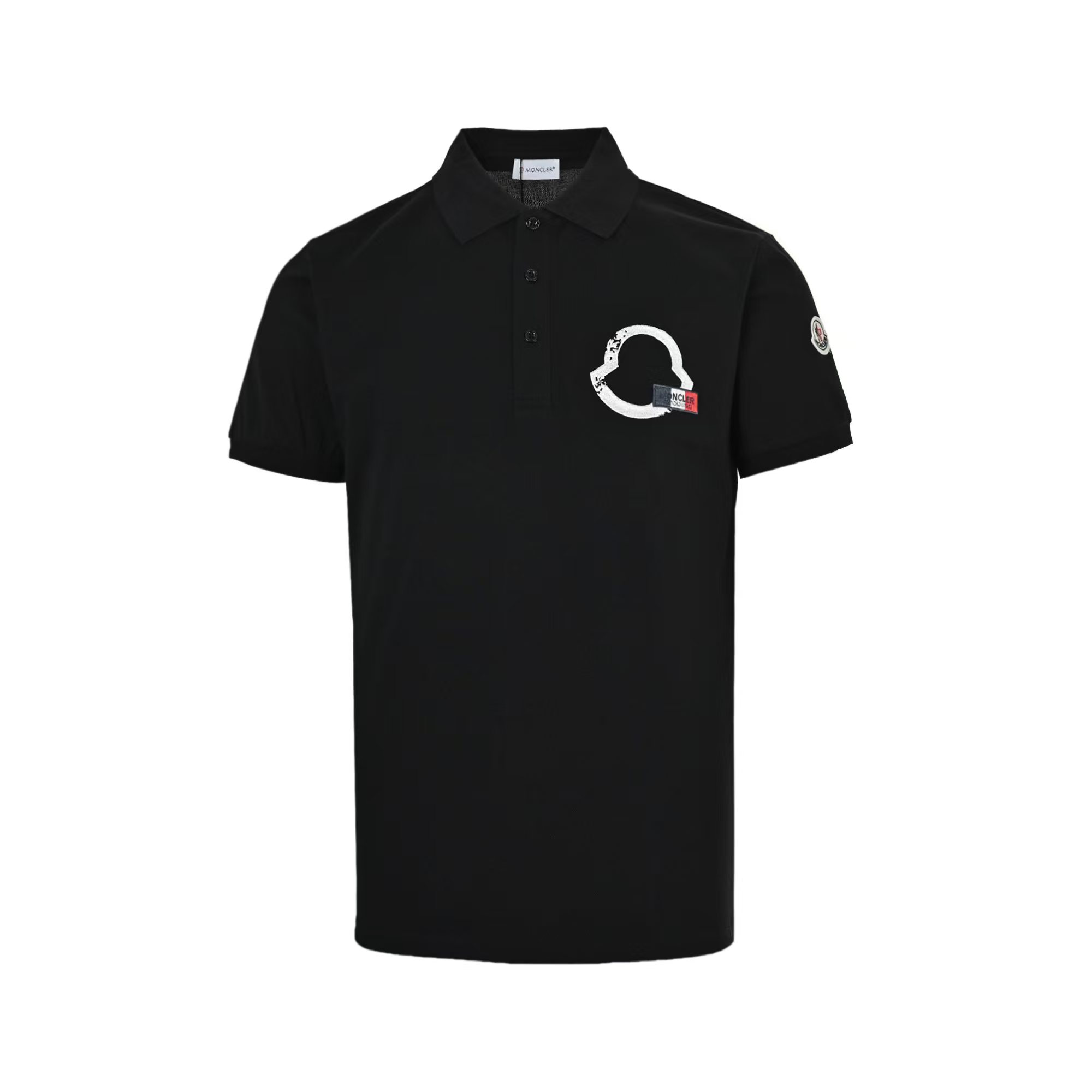 Moncler 25ss chest embroidered logo polo short sleeve