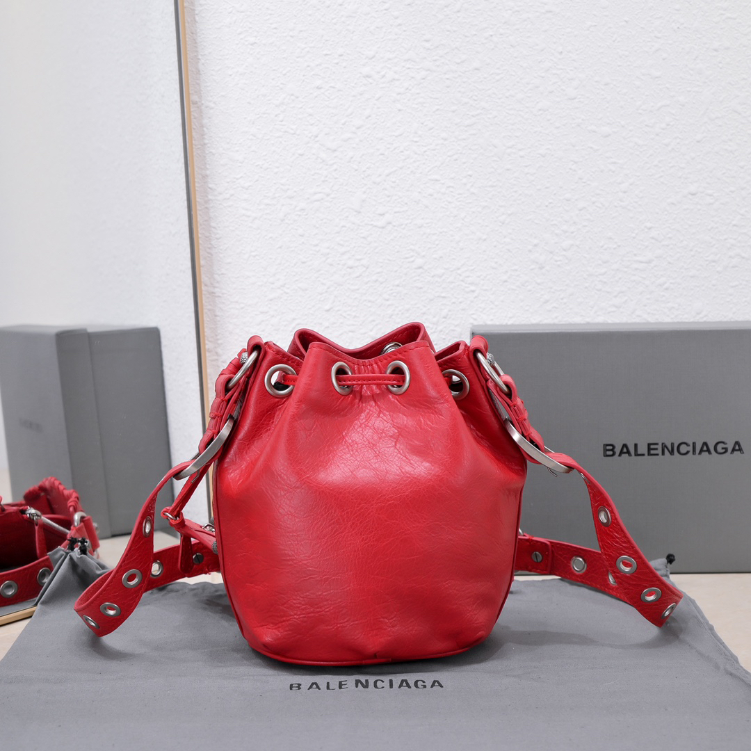Balenciaga Lecagole Bucket Motorcycle Bag