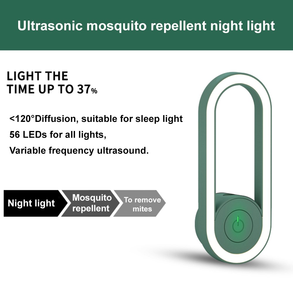 (⚡Last Day Flash Sale-40% OFF)2022 Latest Frequency Conversion Ultrasonic Mosquito Killer with LED Sleeping Light-BUY 3 GET 2 FREE & FREE SHIPPING