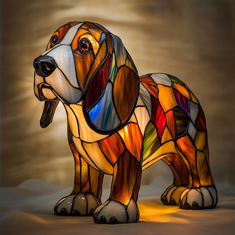 Basset Hound Art Lamp
