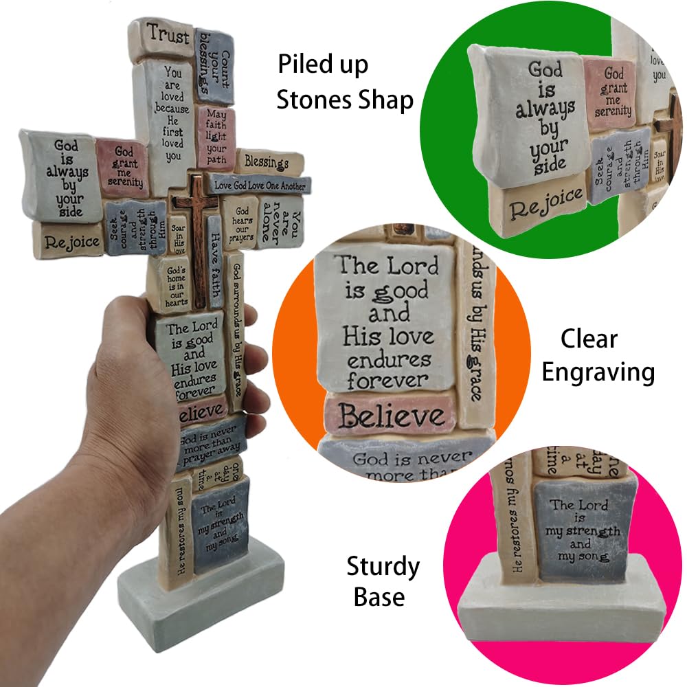 👍Last Day Promotion 50% OFF💥Jesus Faith Phrases Cross For Christian Gifts