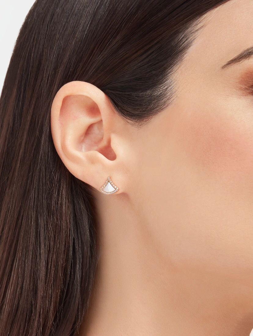 Bulgari fan-shaped earrings