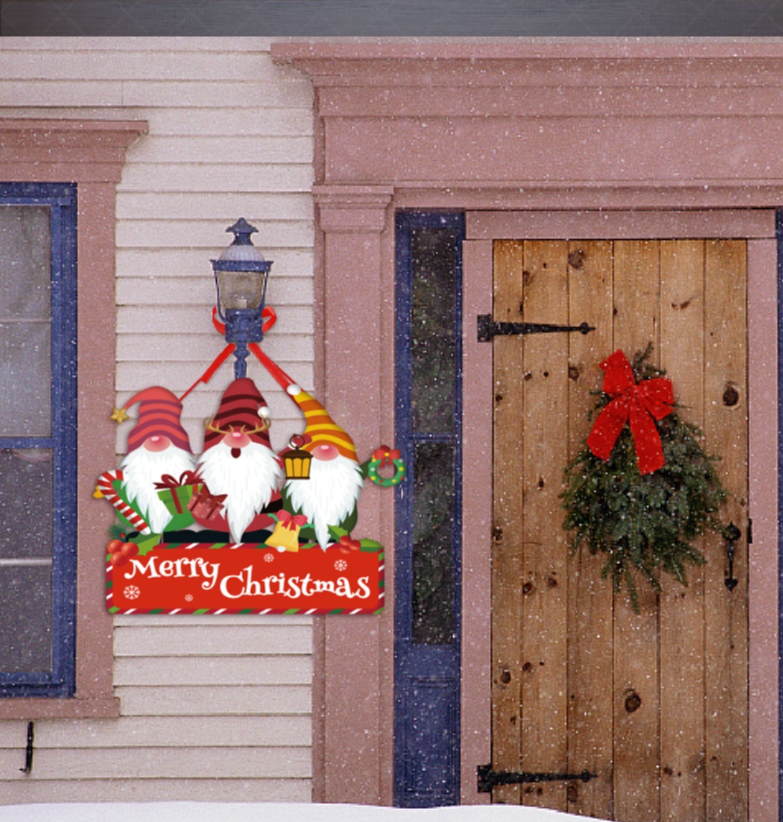 Christmas decoration door hanging New Year's party Christmas hanging snowman Christmas tree door hanging