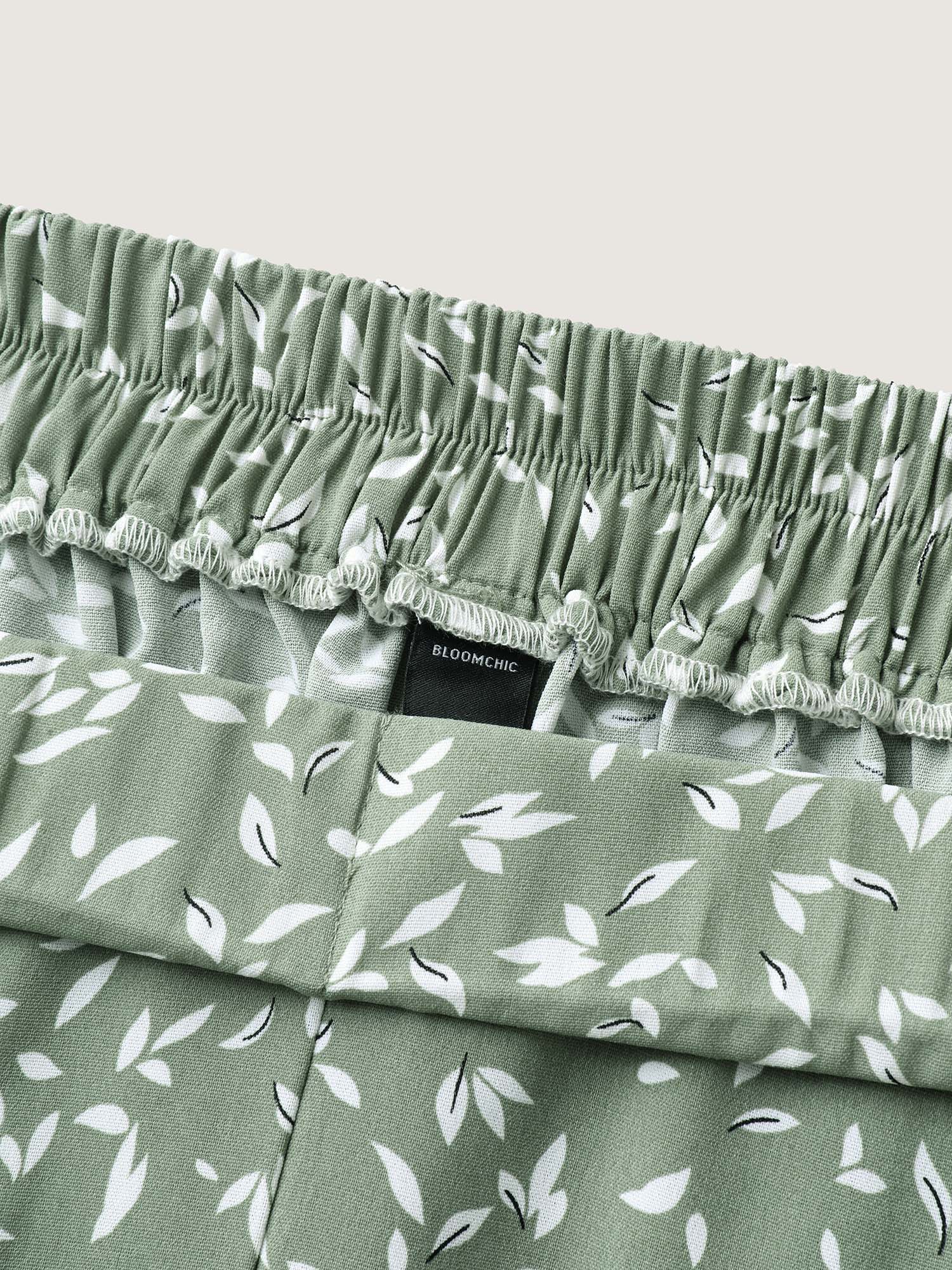 Ditsy Floral Print Wide-Leg Pants