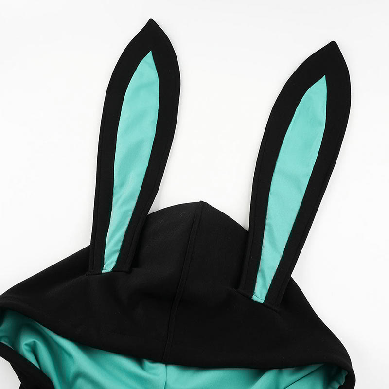 Bunny Zipper Jumpsuit Lingerie