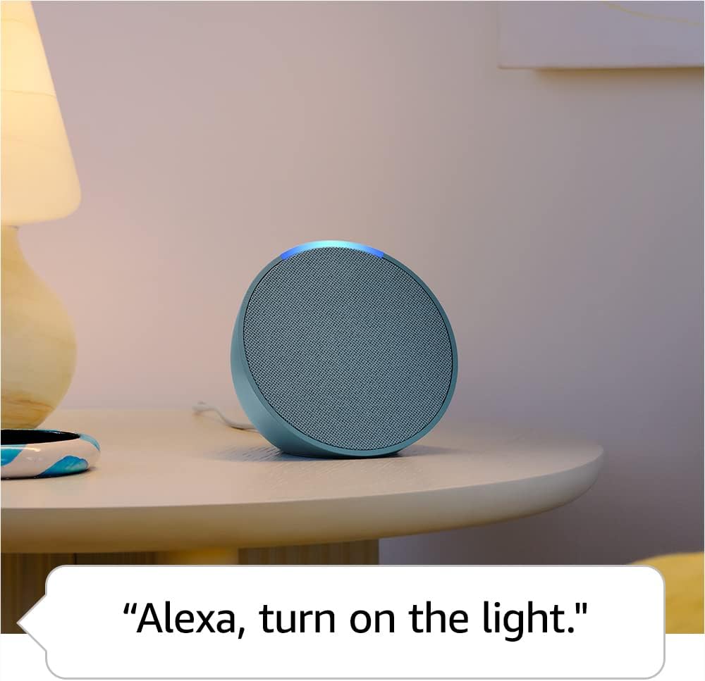 Amazon Echo Pop | Full sound compact smart speaker with Alexa | Charcoal