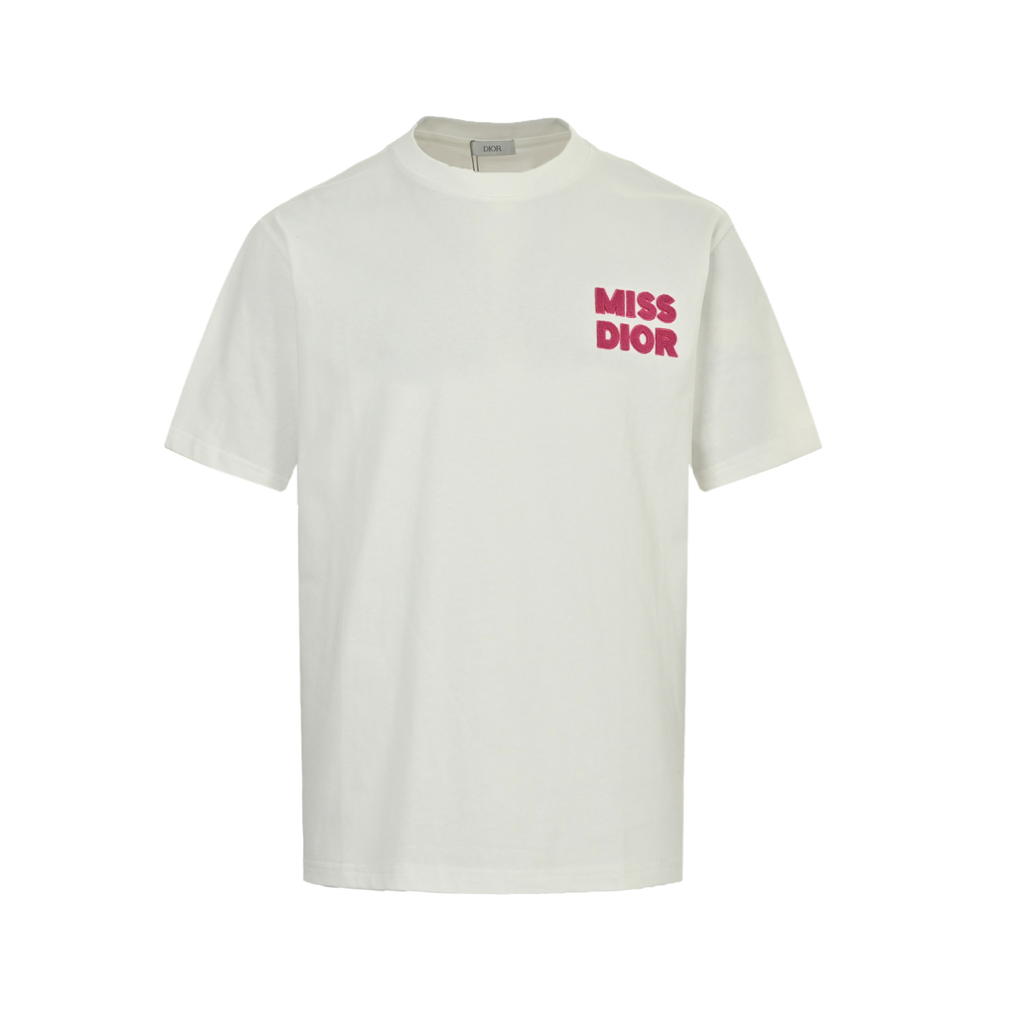Dior 25ss toothbrush flocked lettering short sleeve