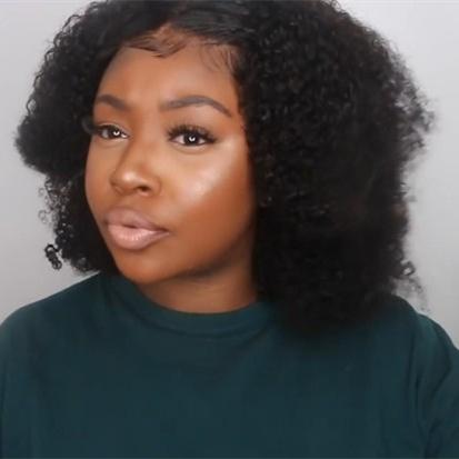 NEW Afro Wig Short Curly Black Brown Wigs for Women