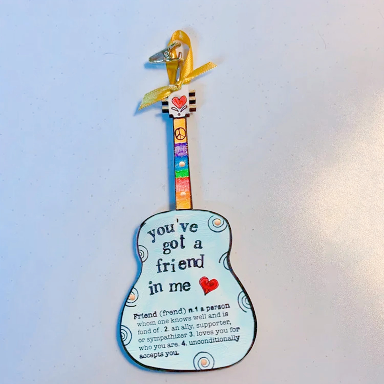 🌲Early Christmas Sale 49% OFF🌲You've Got a Friend In Me 💖 Guitar Ornament - Handmade