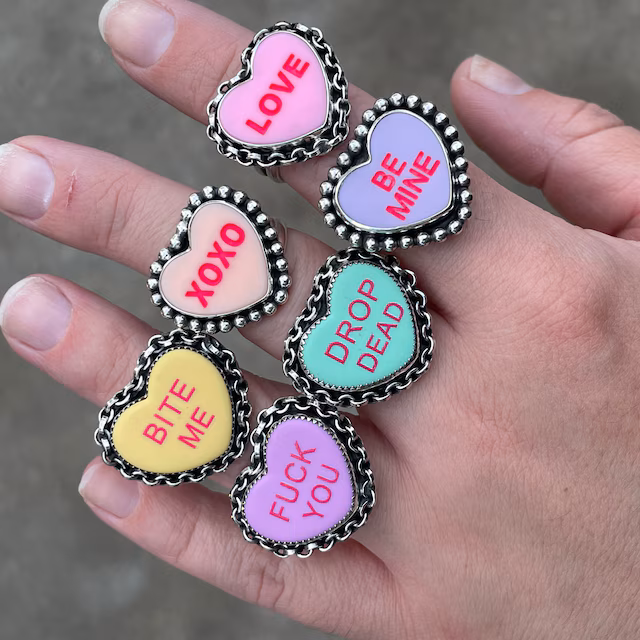 Mean Curse Word Conversation Hearts
