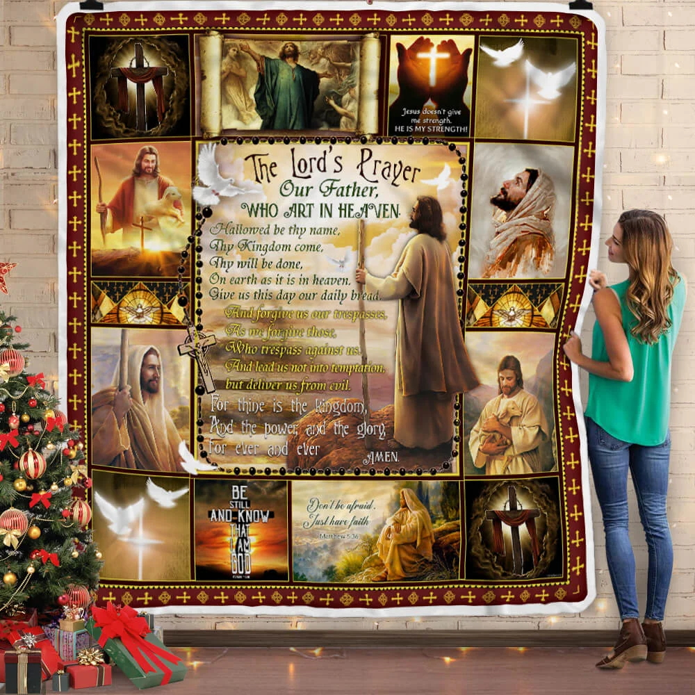 The Lord’s Prayer Our Father Sofa Throw Blanket