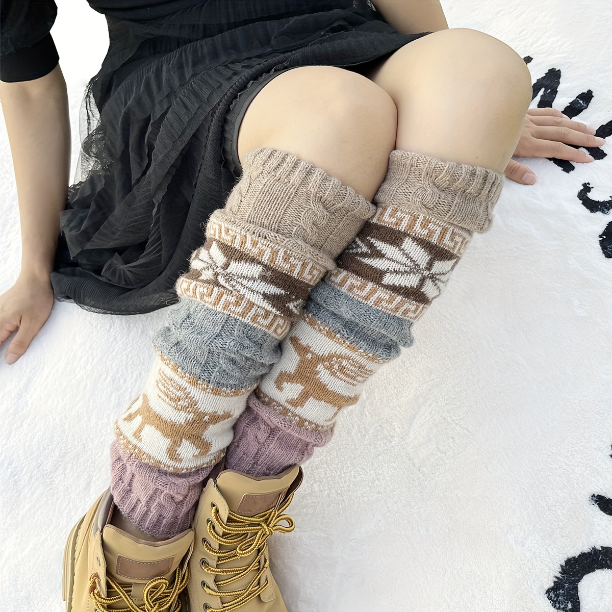 🎄CHRISTMAS ON SALE🎄Bohemian Knit Wool Leg Warmers