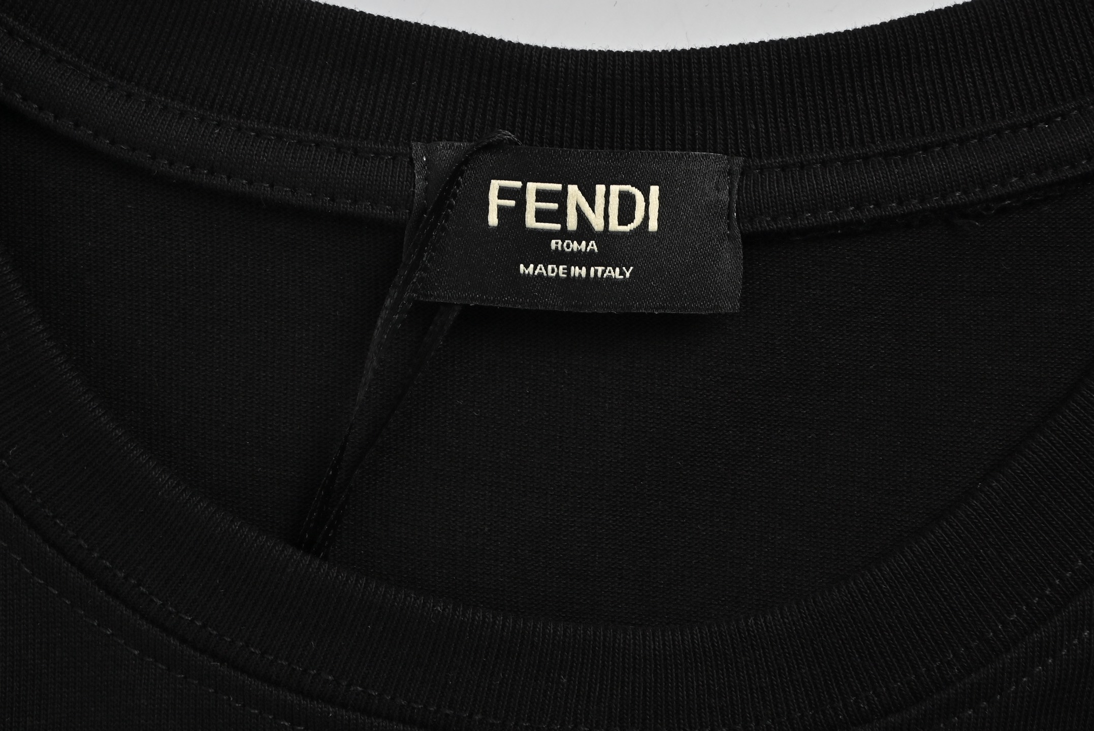 Fendi 25ss cartoon letter print short sleeve
