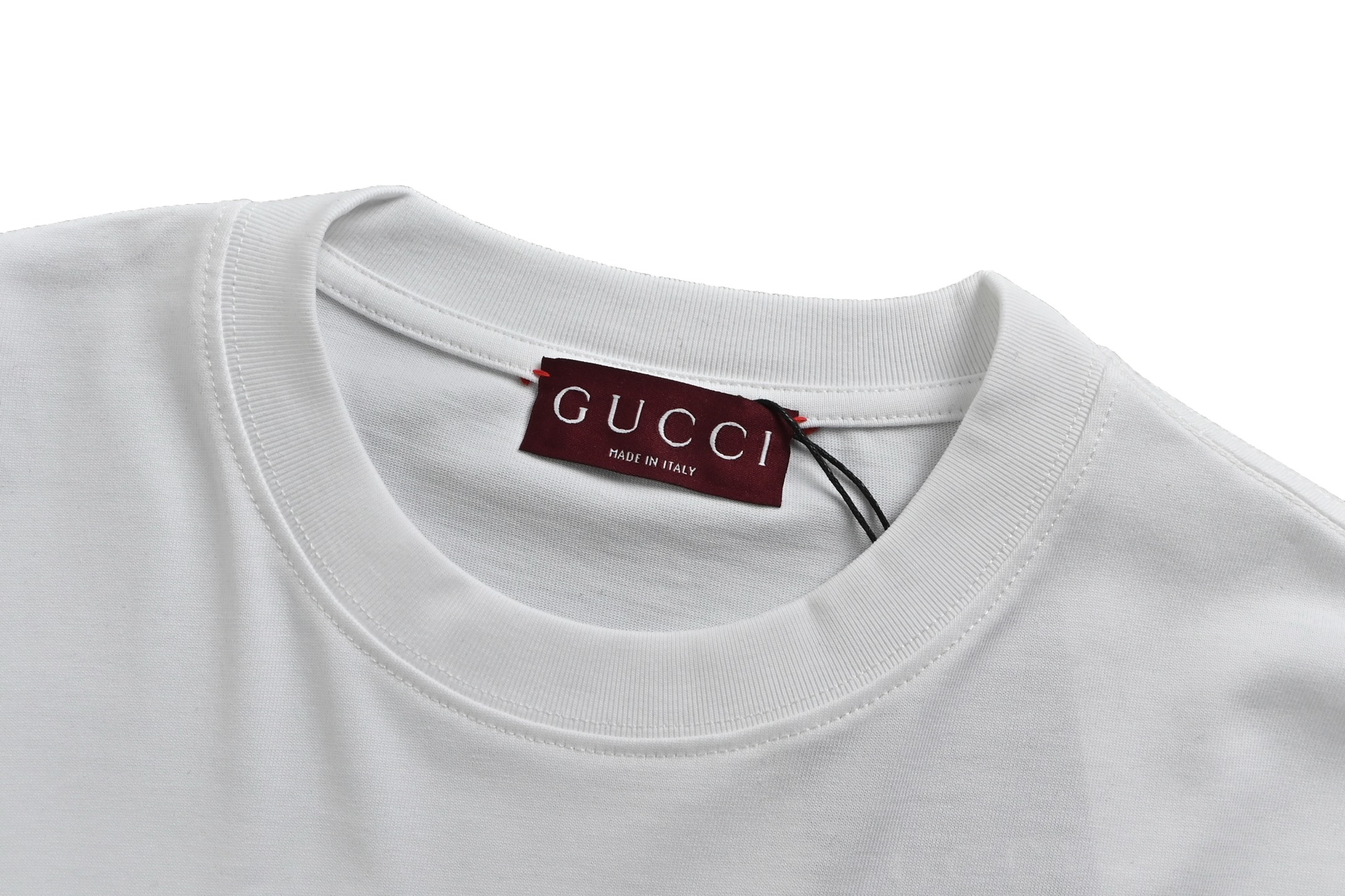 Gucci 25ss pattern lettering logo print short sleeves