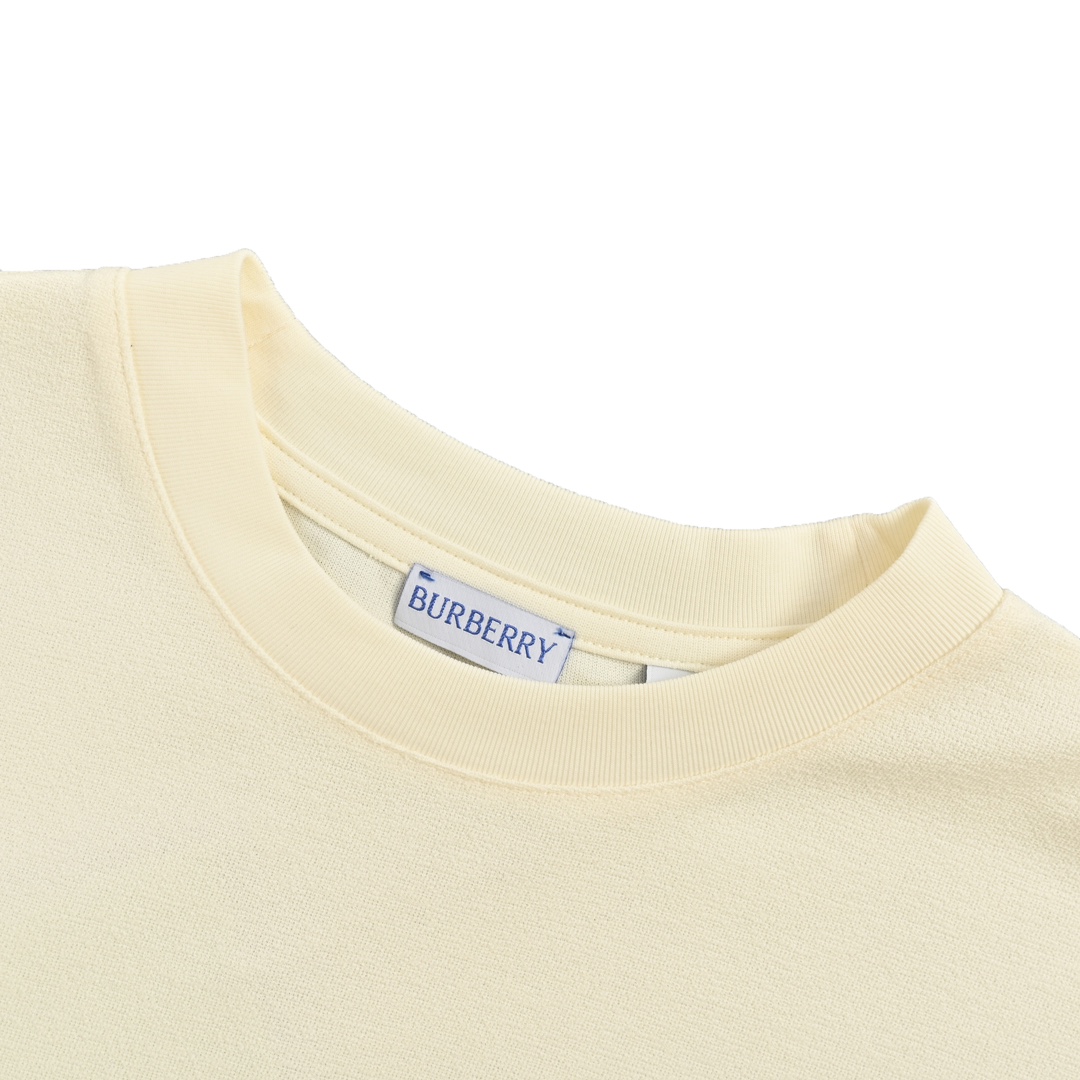 Burberry 24ss back waist knight warhorse print terry cloth short sleeves