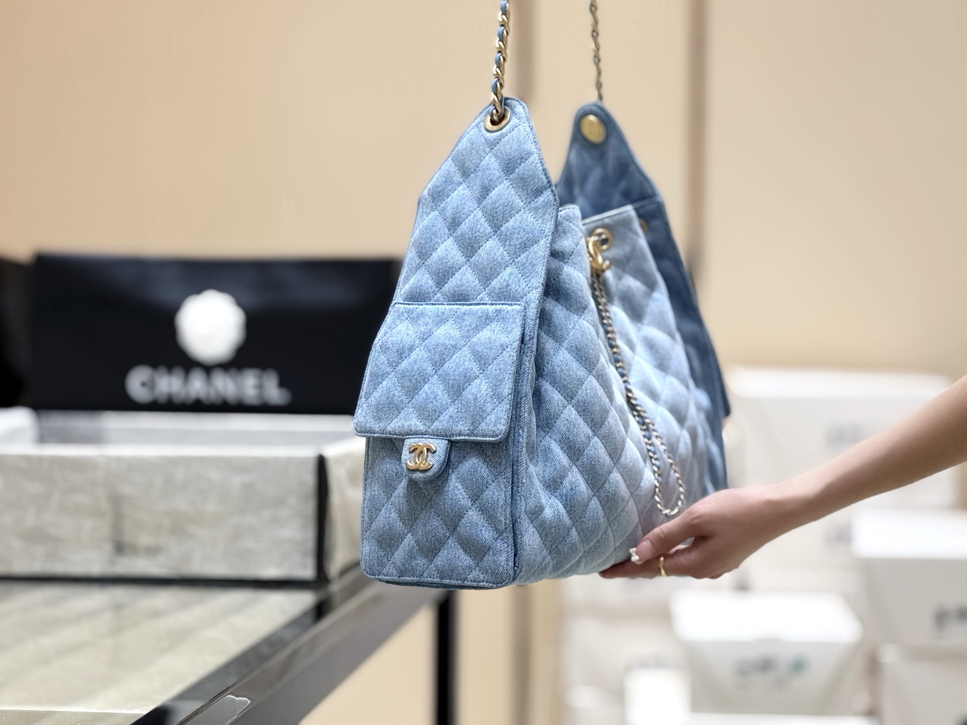 Chanel 25S Spring/Summer Collection Large Denim Handbag AS5311 00158