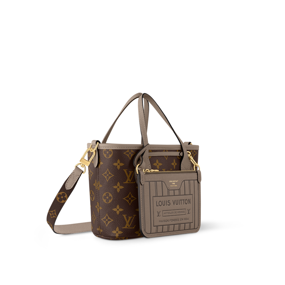 Louis Vuitton NEVERFULL BANDOULIÉRE INSIDE OUT BB Handbag M12099