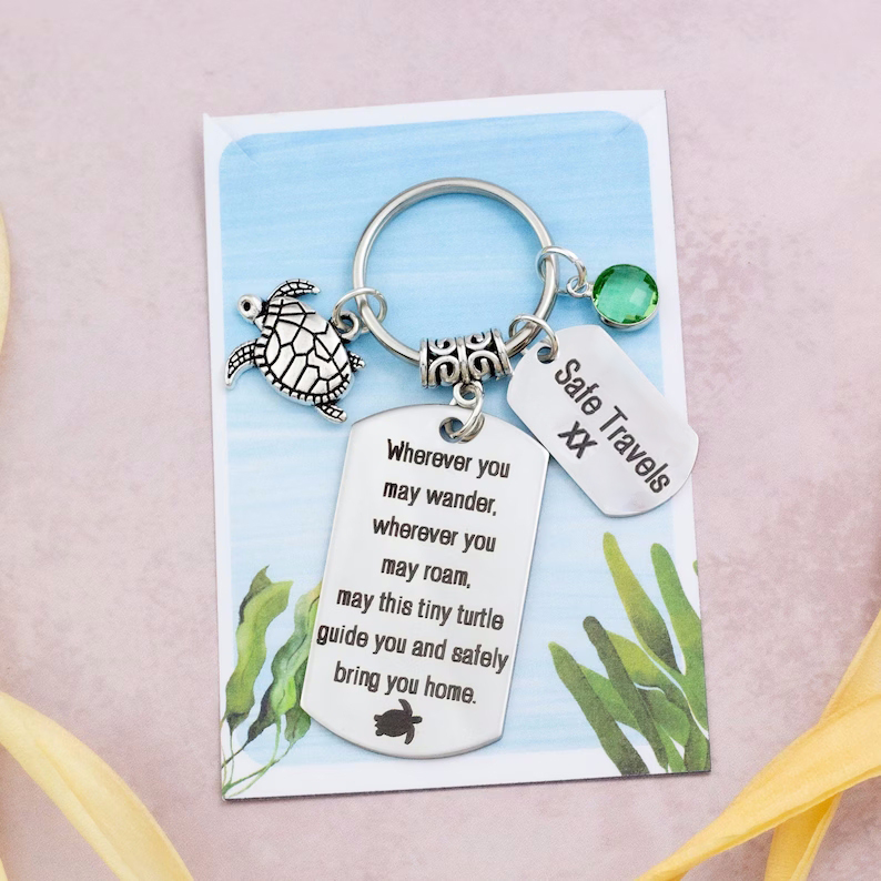 Travel Turtle Keyring | Good Luck Charm
