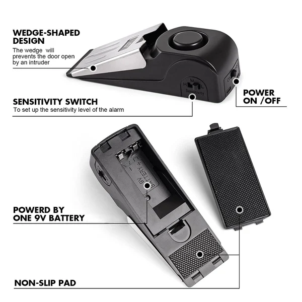 🔥Hot Sale Now-SAVE 55% OFF🔥120DB🚨Door Stop Alarm
