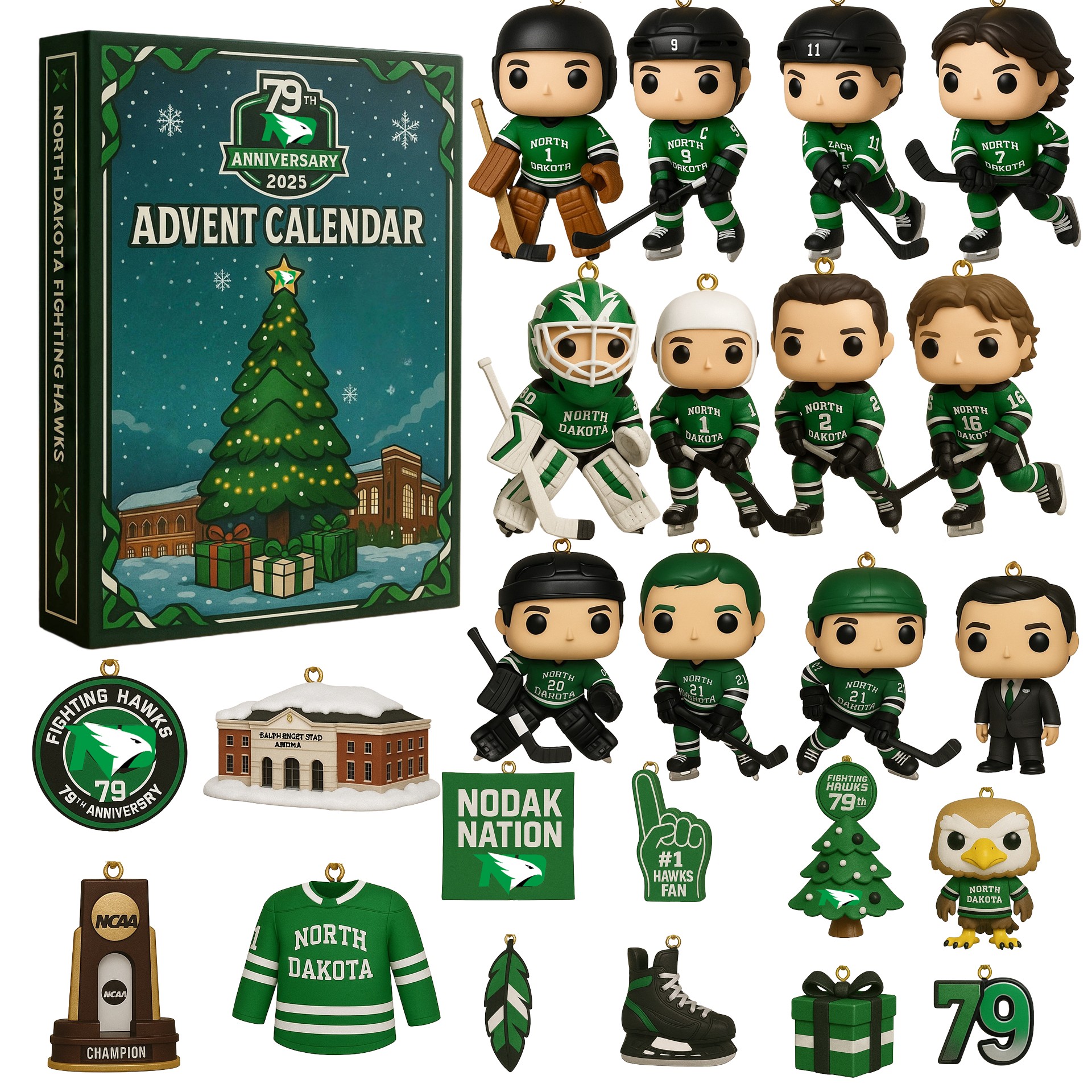 North Dakota Fighting Hawks 79th Anniversary Advent Calendar