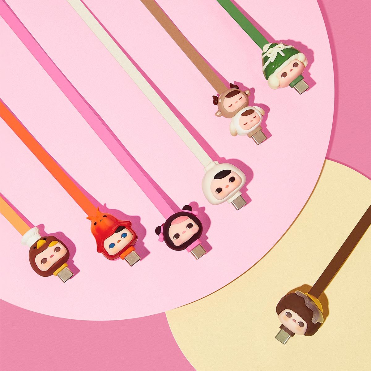 POP MART PUCKY The Feast Series-Cable for iPhone [1 Blind Box]