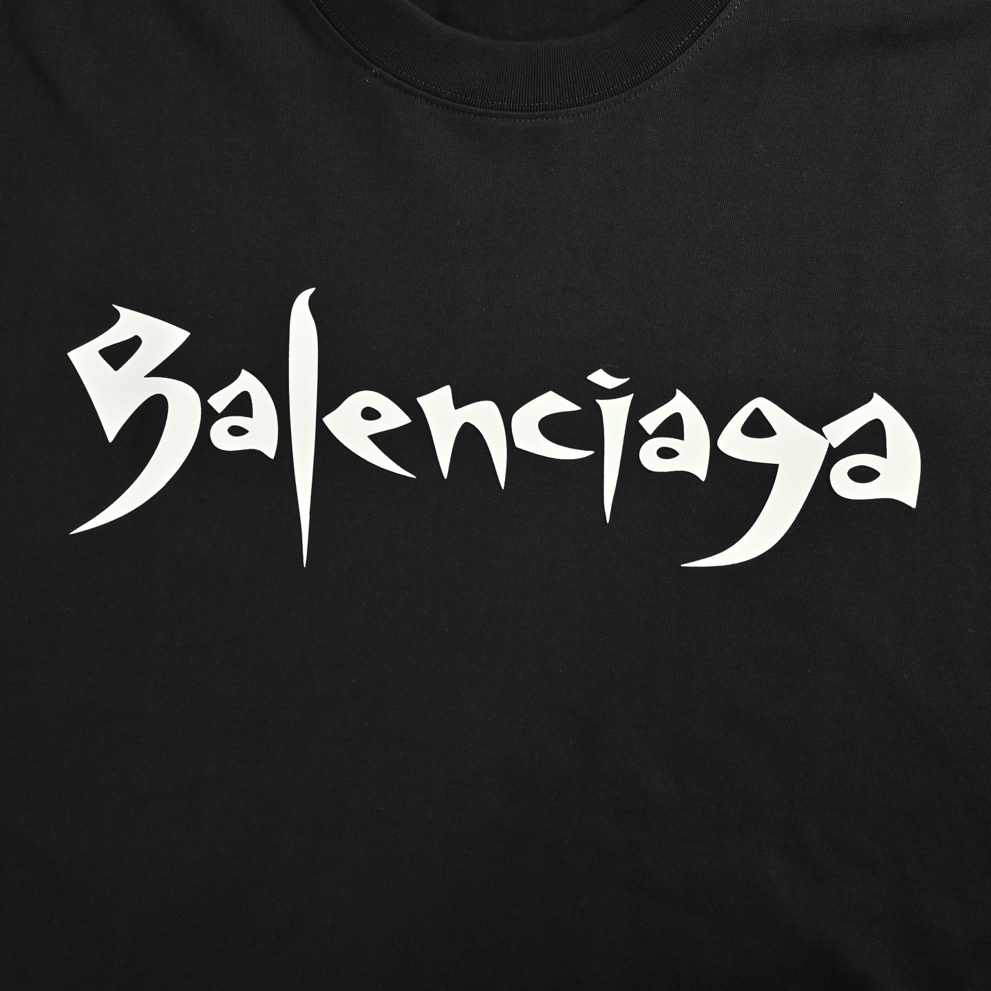 Balenciaga 25ss embossed letter print short sleeve