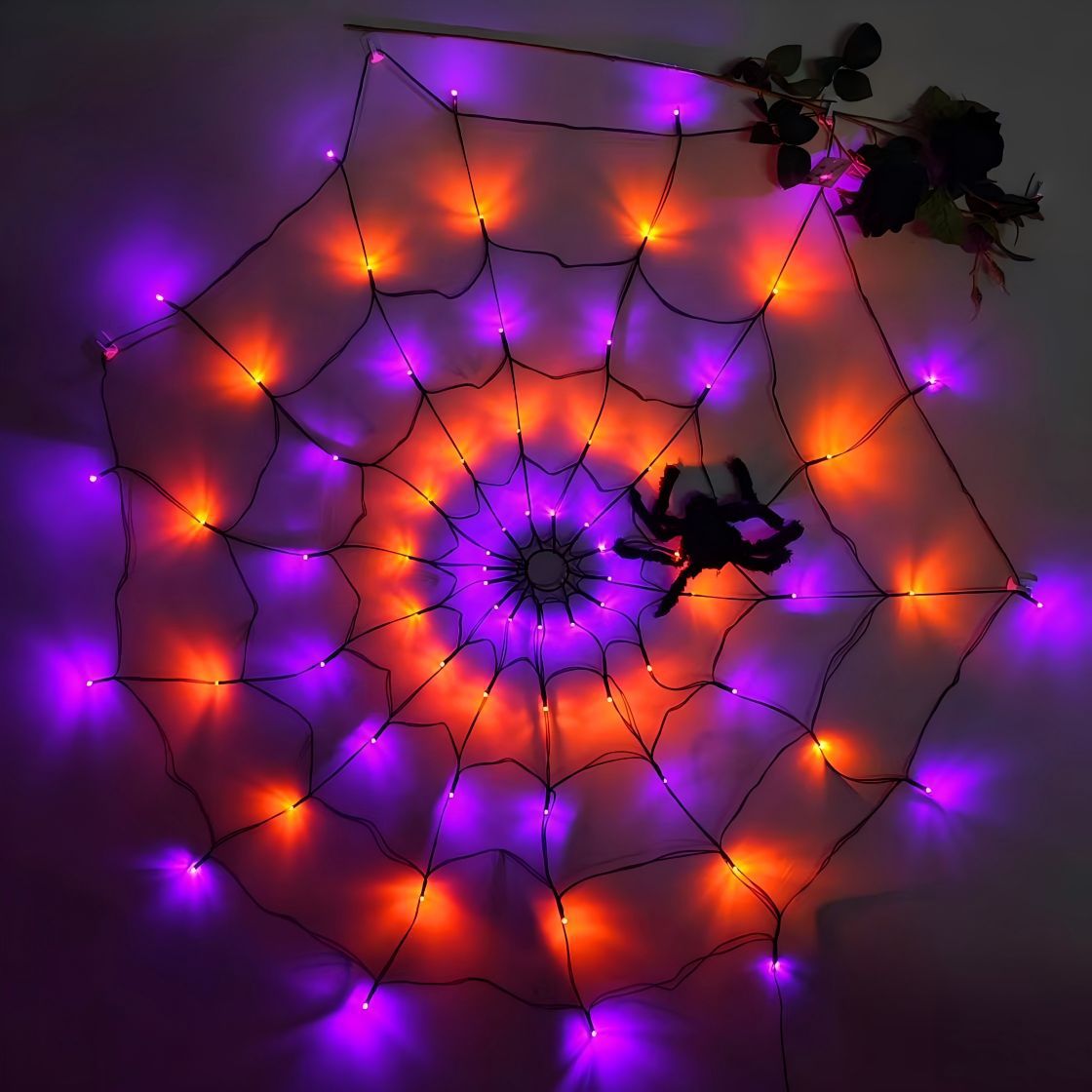 🔥On Sale🔥Halloween Decorations Spider Web Lights