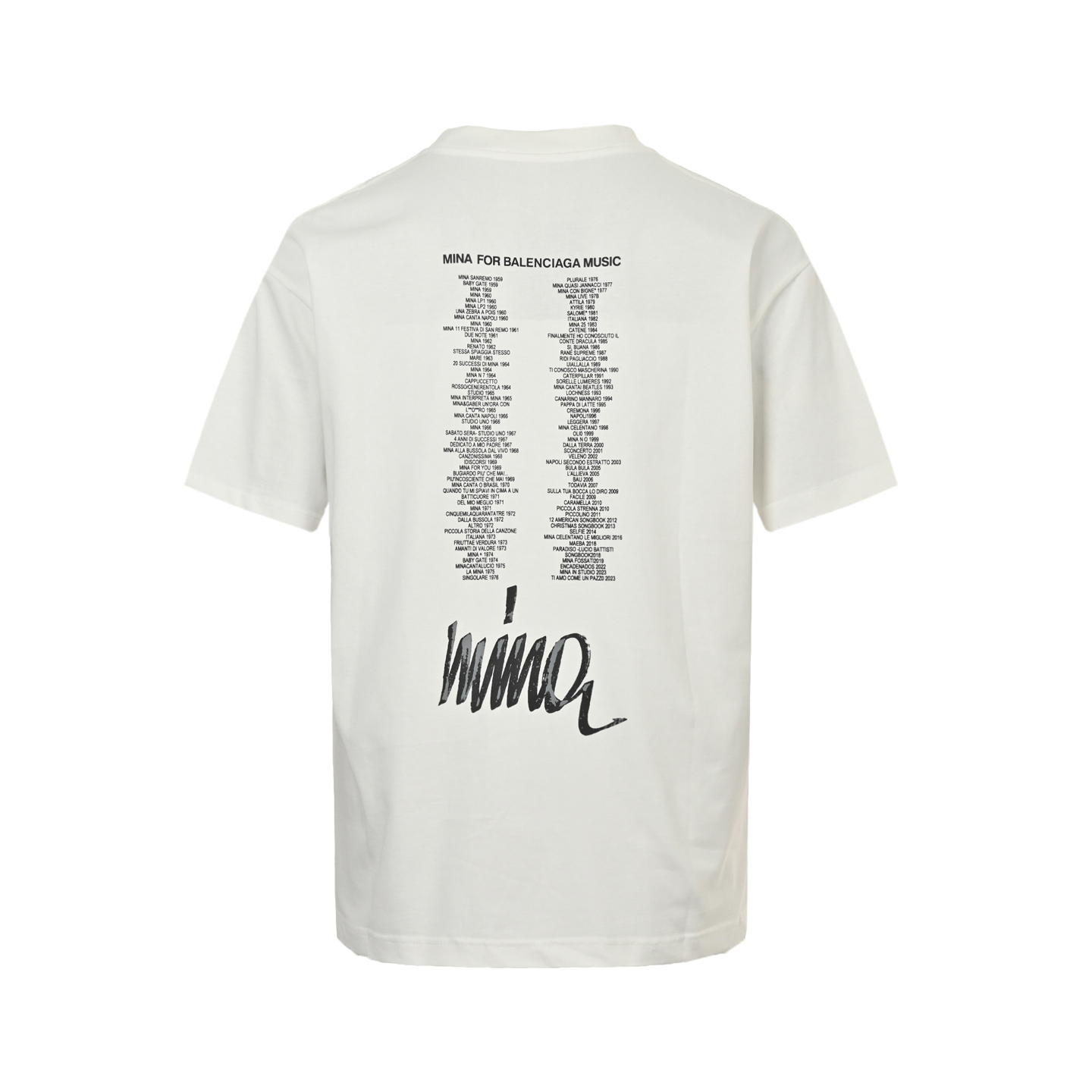 Balenciaga 25ss portrait album print short sleeve