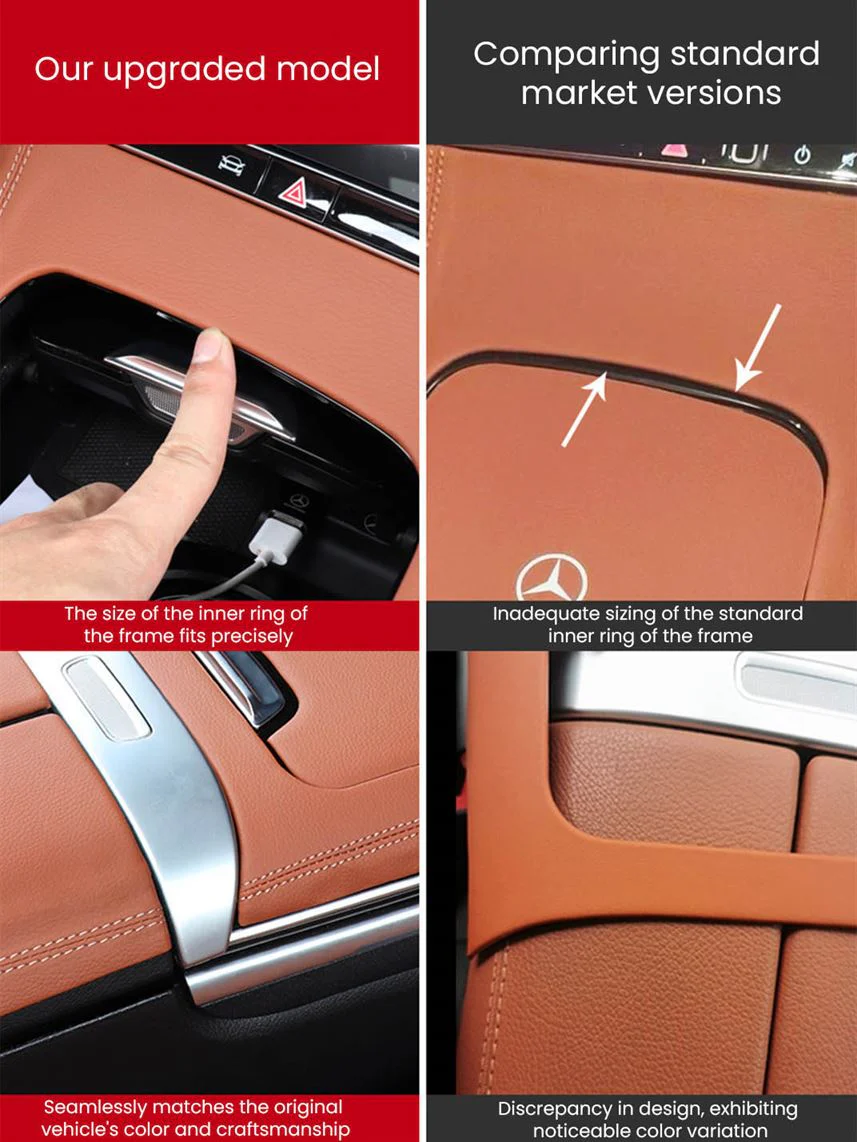 Leather Center Console Hard Cover