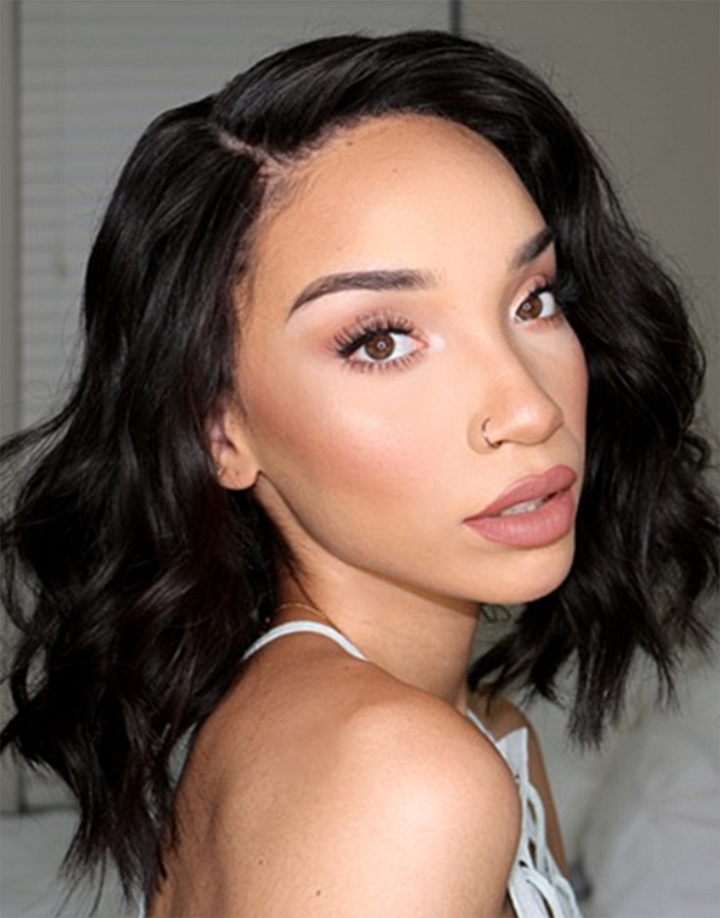 Luna Wig S023 Wavy Lace Front Synthetic Wig Shoulder Length