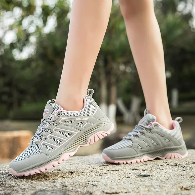Couple Outdoor Fly Woven Breathable Sneakers