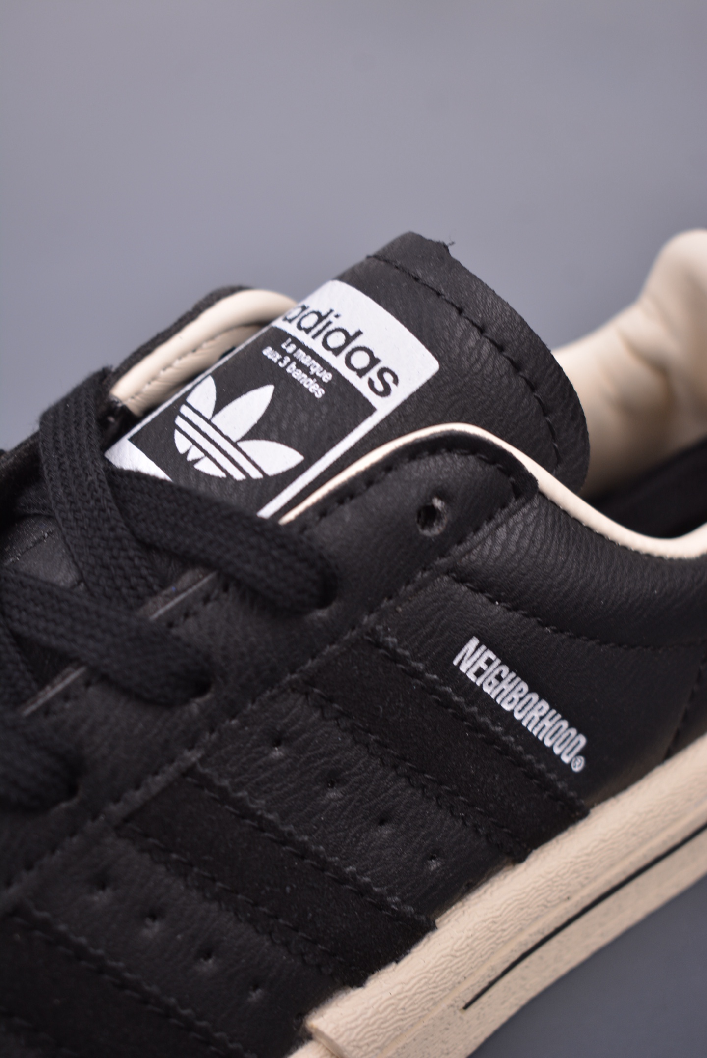 NEIGHBORHOOD x adidas Originals Superstar Sneakers Black and White Skull IE6116