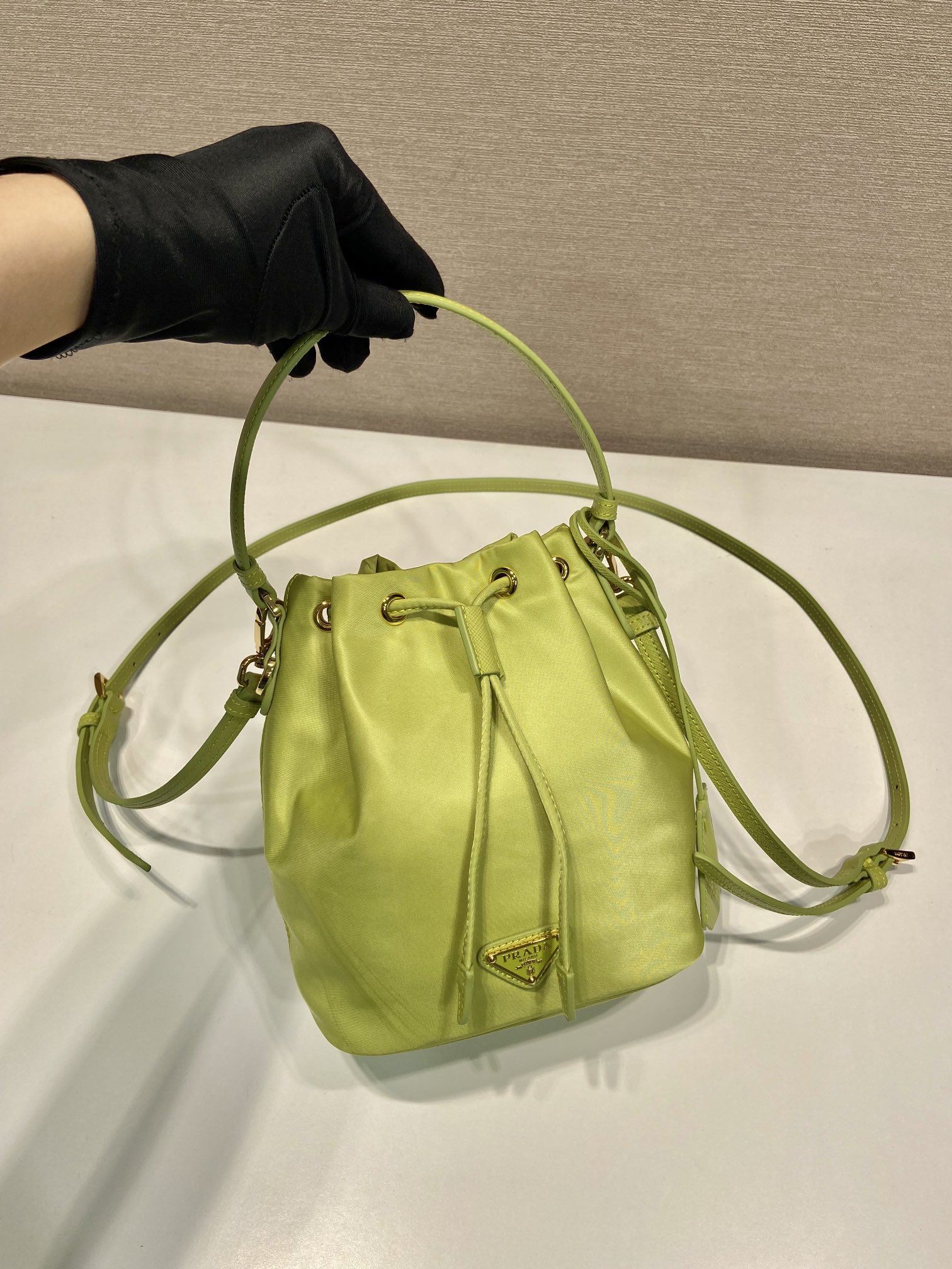 Prada Nylon Bucket Bag 1BE067