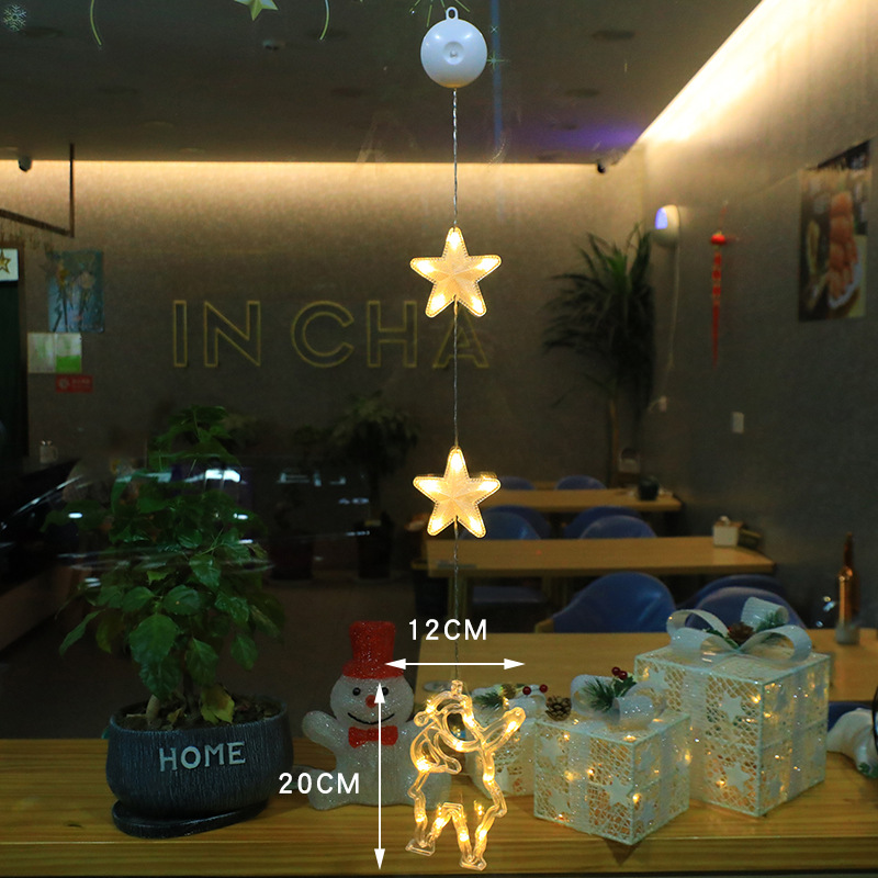 LED Decorative Light Christmas Suction Lamp Creative Light (3 pieces)