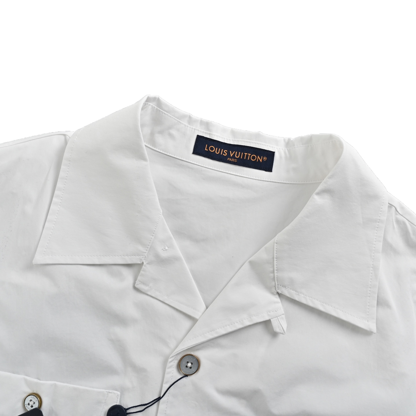 Louis Vuitton 25ss embossed double pocket short sleeve shirt