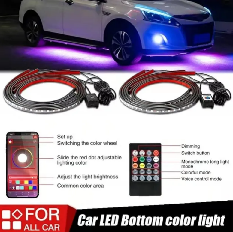 Car Chassis Flexible RGB Waterproof LED Strip Lights