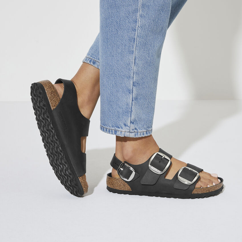 Milano Big Buckle Oiled Leather B-96677