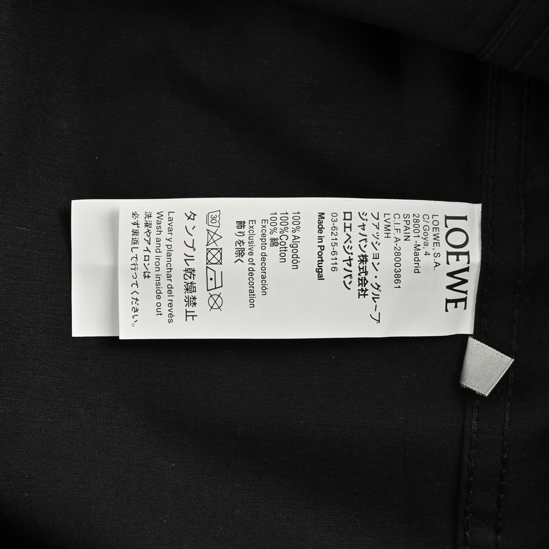 Loewe 24Fw tricolor embroidered shirt