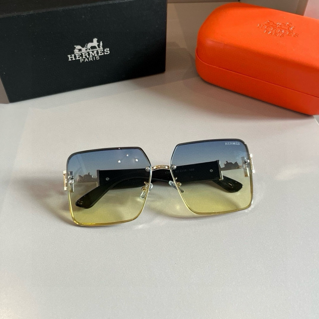 Hermes Square Frame Sunglasses
