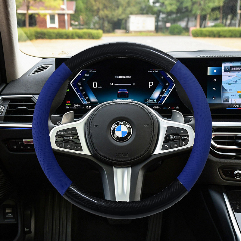 Leather Car Steering Wheel Cover